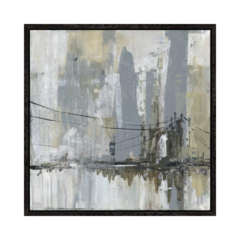 Midtown Bridge II by Carol Robinson - Print on Canvas, 93.98 cm H x 93.98 cm W, Black Framed Canvas