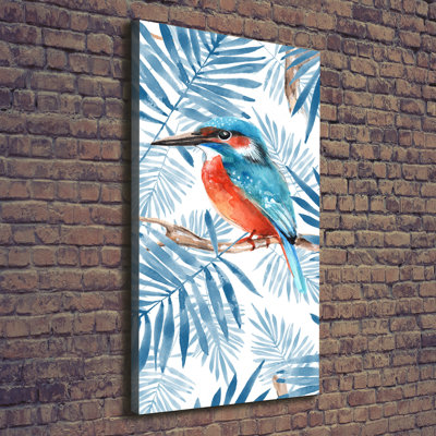 Birds And Leaves - Wrapped Canvas Print