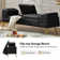 Sandrea 59"W Scratch-resistant Vegan Leather  Storage Bench with Built-In USB Charging Port