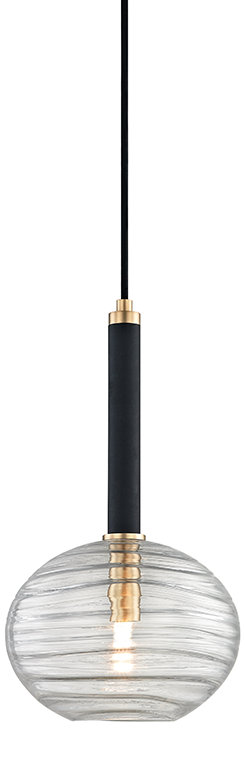 Breton 1 - Light Pendant, Aged Brass