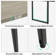 Billey 8FT Conference Table,Boat Shaped Meeting Table With Rectangle Grommet, Modern Seminar Table