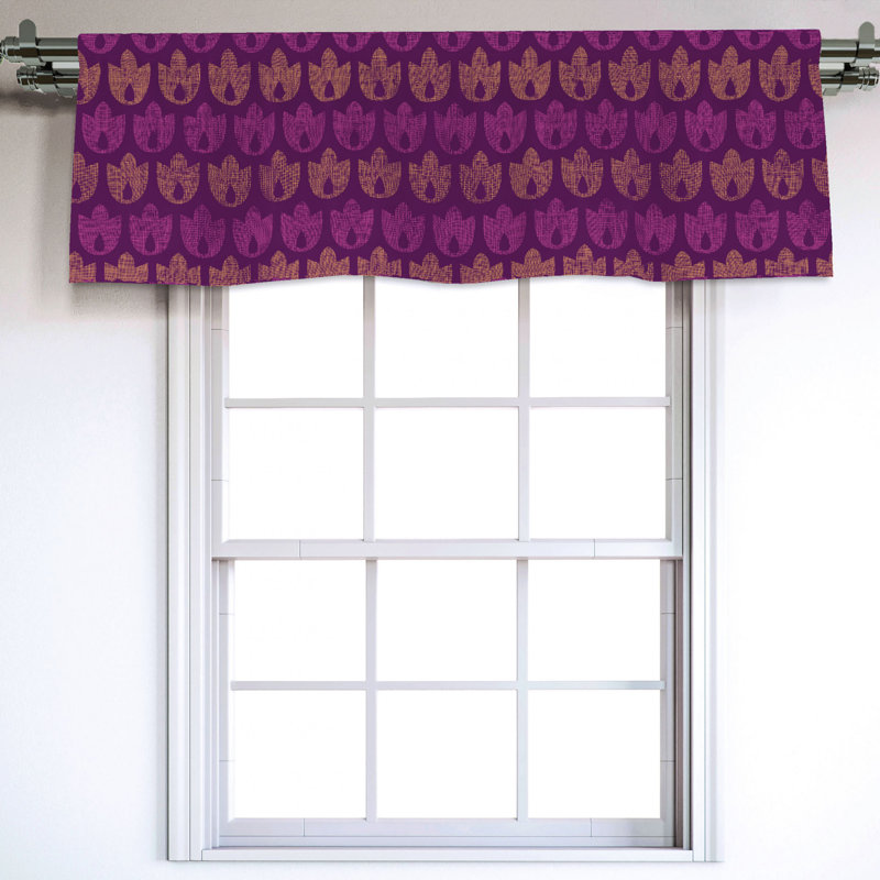 Sateen Ruffled Window Valance