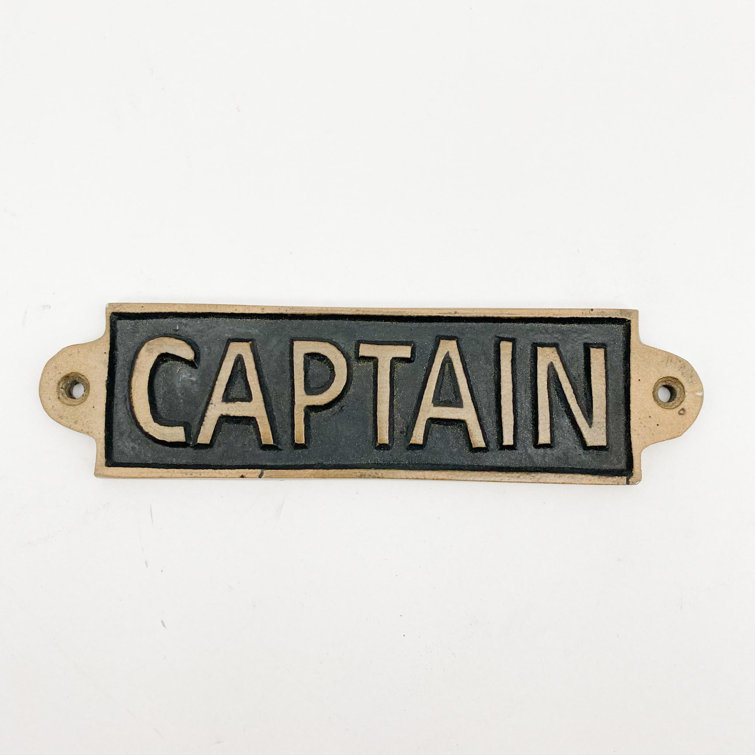 Dakota Fields Kahler Captain Door Sign | Wayfair.co.uk