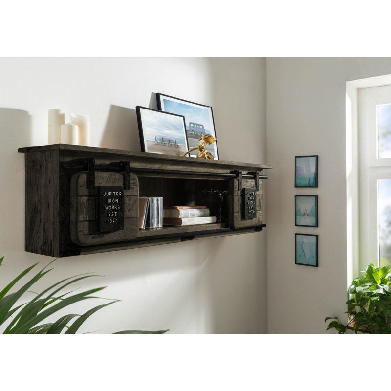 Railway Floating Shelf, Black