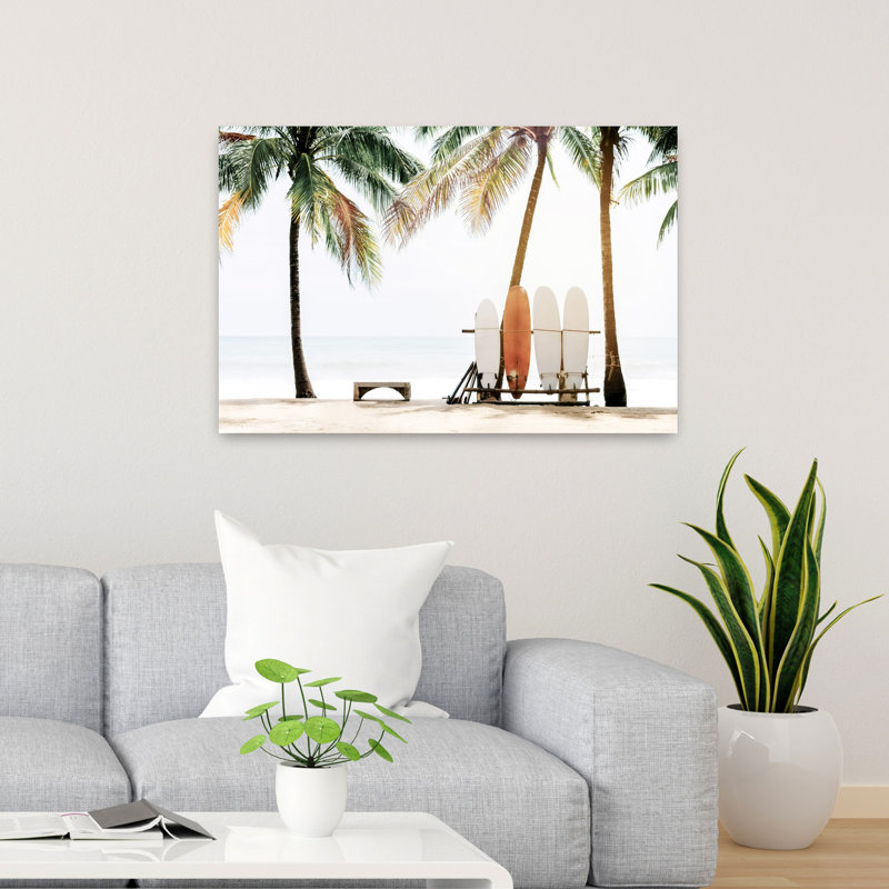 Hawaii Surfing 2, art mural contemporain, H 24 po x l 36 po