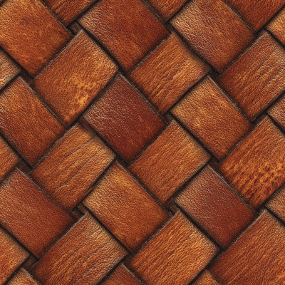 Woven Leather Wallpaper Basket Weave Textured Removable Wall Decor