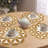 Polyester Embroidered Round Christmas Placemat