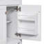 Meuble-lavabo de 30 pouces avec lavabo en céramique, armoire de salle de bain simple blanche moderne avec 2 portes et une tablette, portes à fermeture en douceur