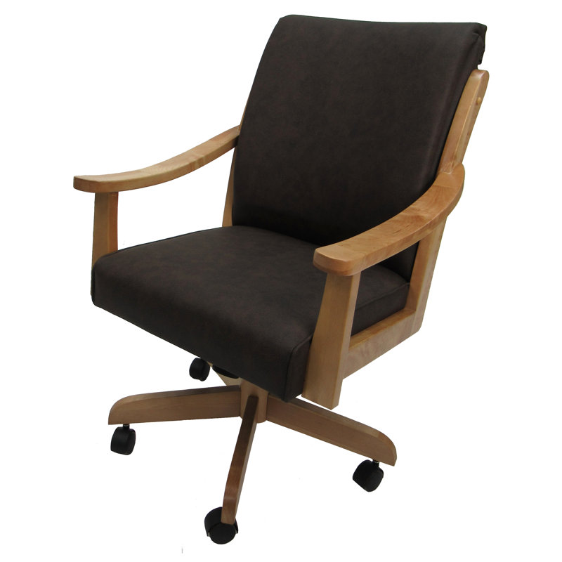Chaise de salle à manger avec accoudoirs Bottseford, Châtaignier Innova, Chêne clair