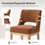 Chaise de salle à manger rembourrée avec dossier ouvert Kallas-2006508494