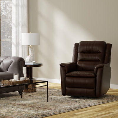 Global Home Swivel Glider Recliner With Manual Footrest In Brazil