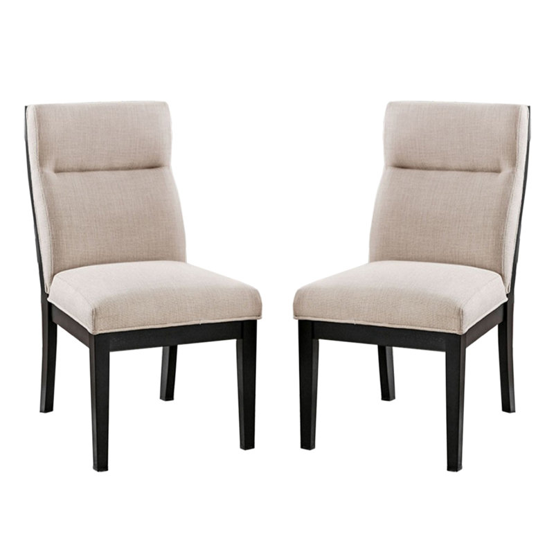 Chaises de salle à manger rembourrées en tissu