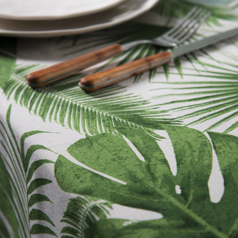 Excelsa Foliage Tablecloth 140X240 Cm, 140cm W x 180cm L