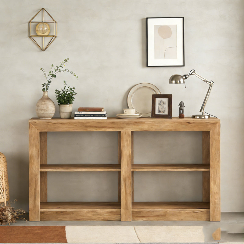 3-Tier Console Table Sofa Table Entryway Table with Storage