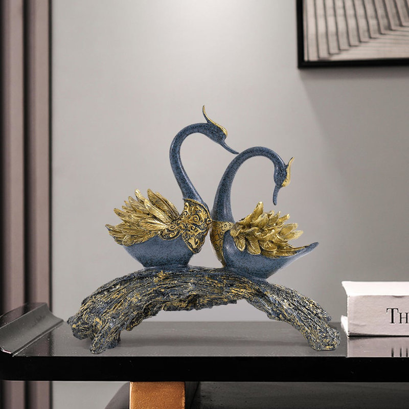Décoration de table 14,2 po or, Bleu, noir, doré