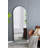 28X1x74" Celine Black Arch Body Mirror-29774414