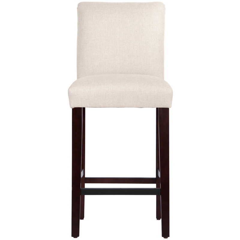 Hadrien Bar & Counter Stool, Bar Stool (31” Seat Height), Classic Talc Linen, Cream