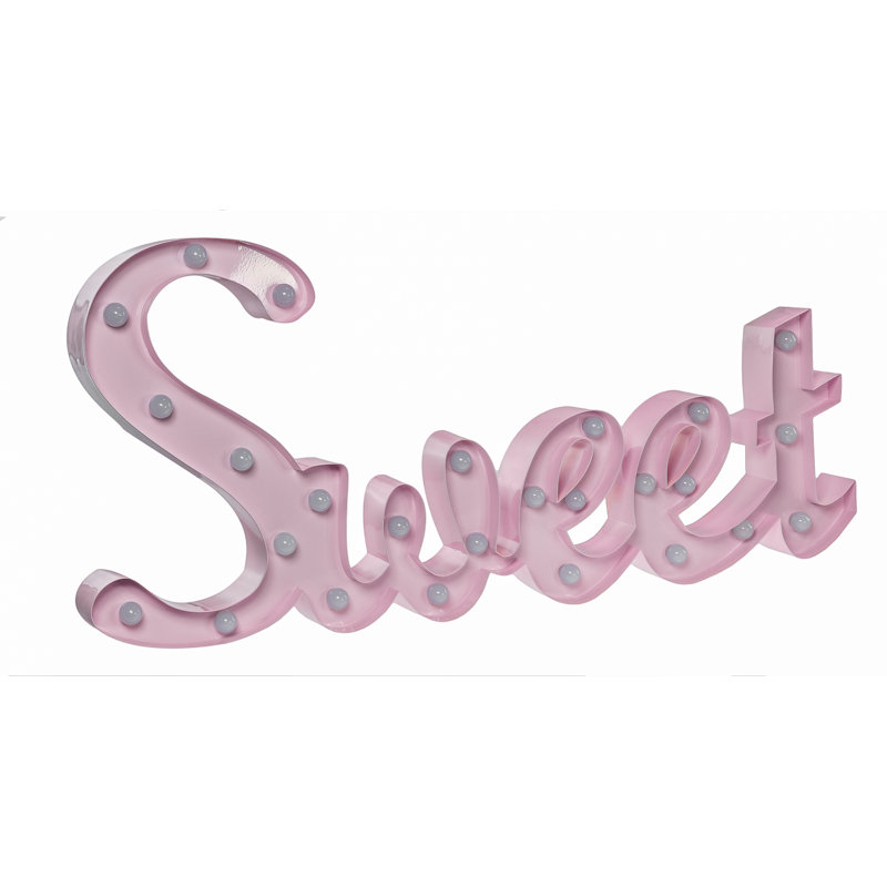 Metal Novelty Lamp, Pink