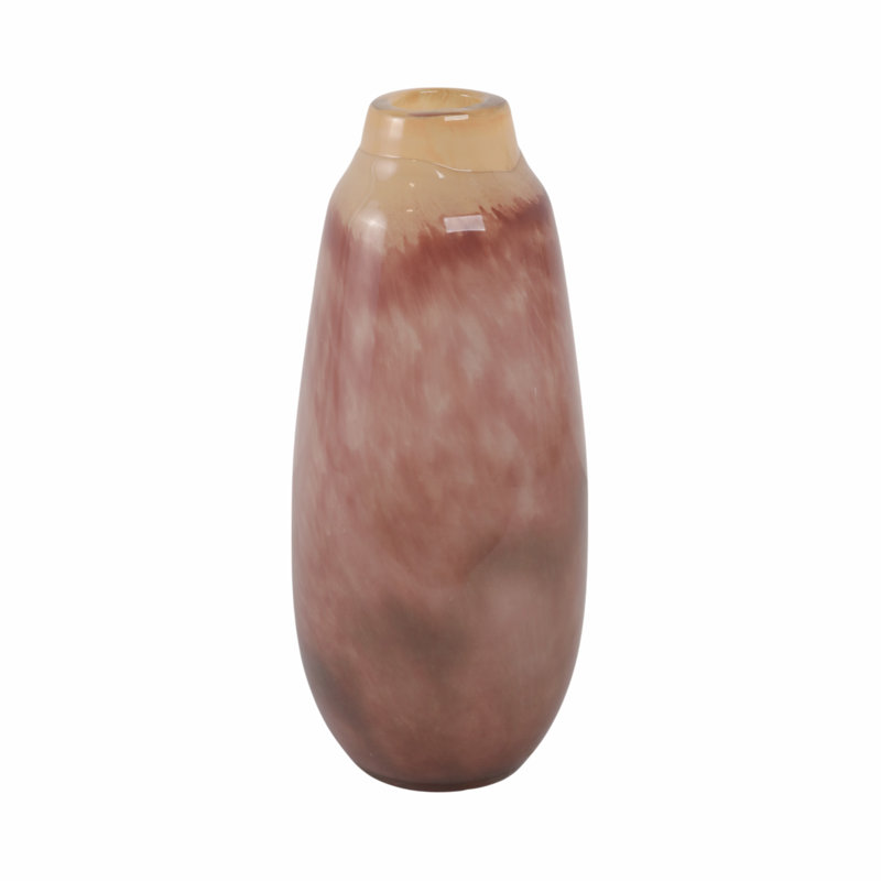 Kano Handmade Glass Table Vase, 13" H x 6" W x 6" D