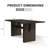 70.8'' Brown Rectangle Wood Dining Table