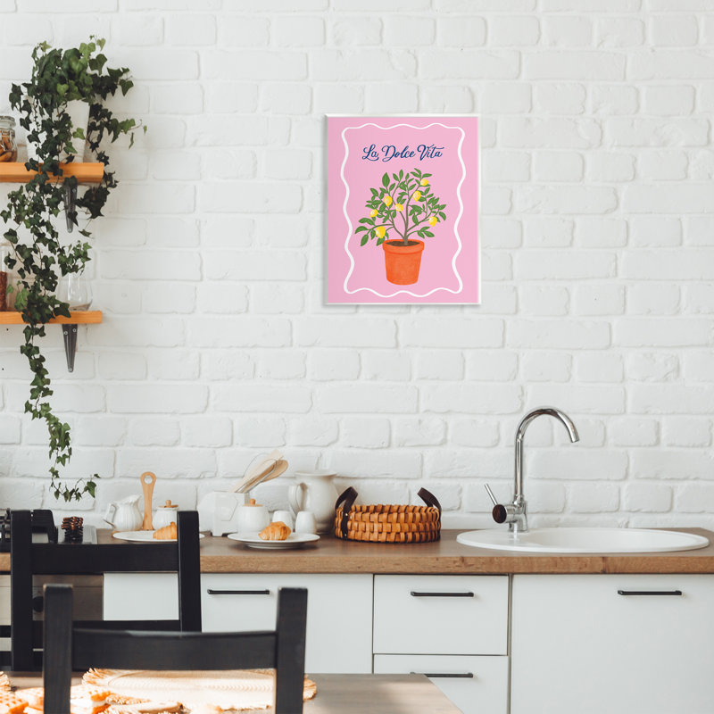 Plaque murale Dolce Vita Lemon Tree, design par Be Ni La