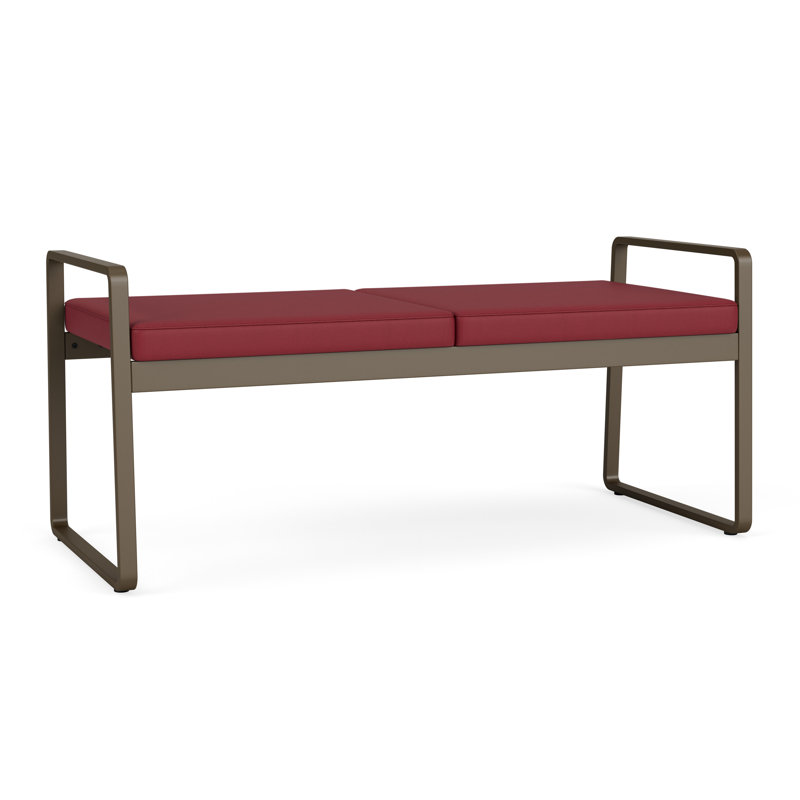 Banc en métal Gansett, Bronze, Bordeaux Patriot Plus - nettoyez le vinyle avec un