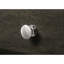 Table de chevet Modern, table de chevet 2 tiroirs en bois massif avec finition grise