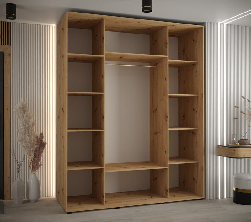 Cannes X 3 Door Steel Wardrobe
