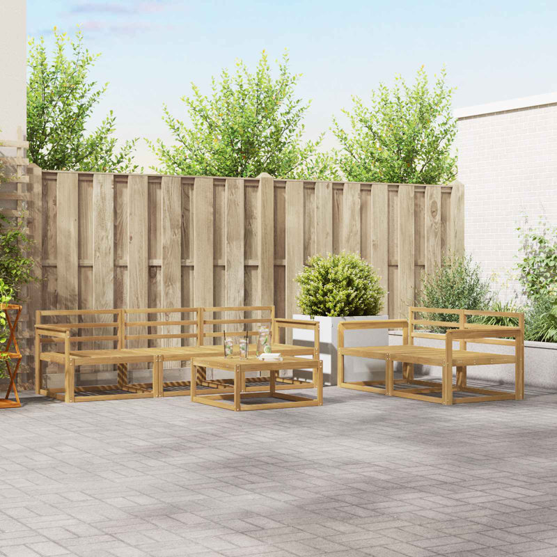  Outdoor Sofa Set 6 pcs Garden Furniture Patio Collection Backyard