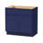 Colton 39" Freestanding Shaker Bathroom Vanity Cabinet with 2 Doors, No Countertop, Ready to Assemble, Blue-95216755