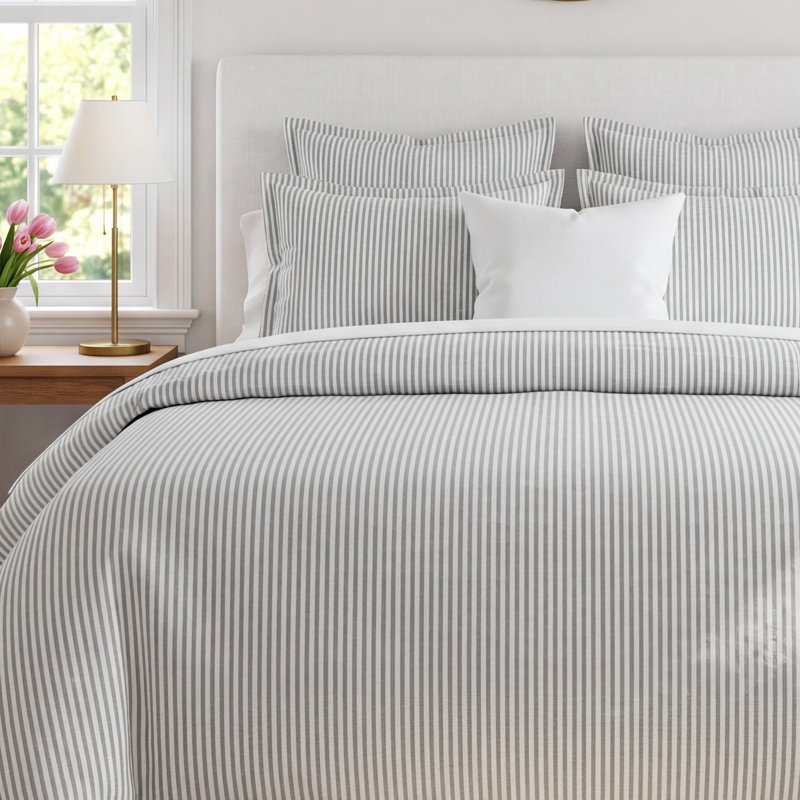 Towne Cotton Pillow Sham - Euro, Euro, Pewter