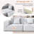 Boneless 114.17'' Wide Modern Knit Fabric Modular Sectional Sofa With All-foam Construction & Free Combination-1836198650