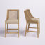 Tabouret de comptoir en bois massif 25,5 po Lonny-298617096