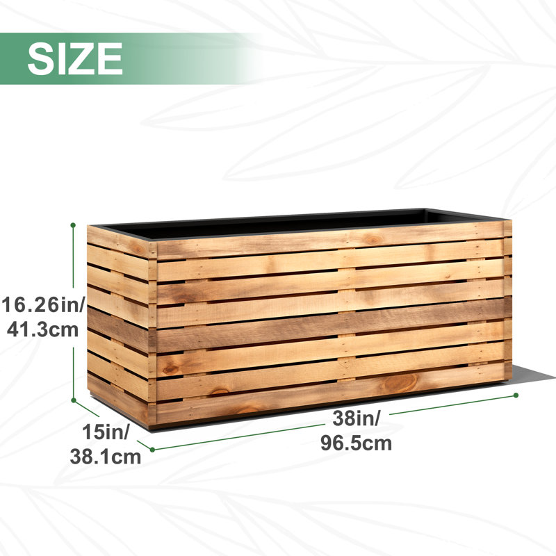 Large Planters – Gardens Planter Box for Indoor Plants and Garden Use, Outdoor Planter Box for Patio, Backyard and Front Porch