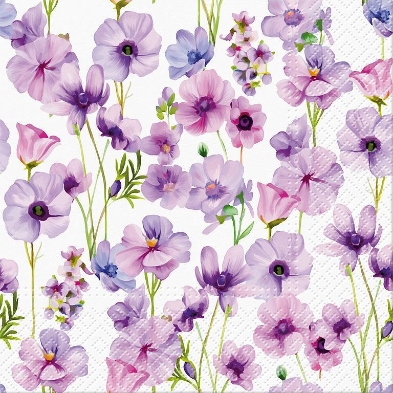 Ensemble de 20 serviettes de table Wild Violet
