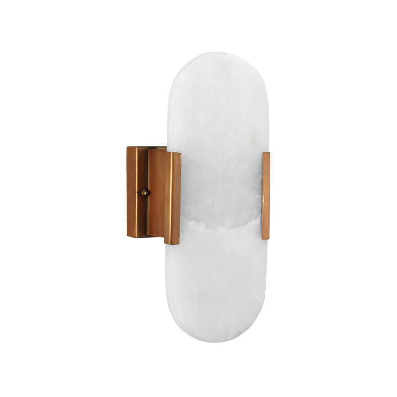 Delphi 1 - Light Flush Mounted Sconce, Antique Brass