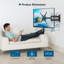 Universal TV Wall Mount for 13–42" Screens, Adjustable Tilt + Swivel + 360° Rotation, Supports 20kg, VESA 200×200mm Max, Bubble Level & Cable Ties Included
