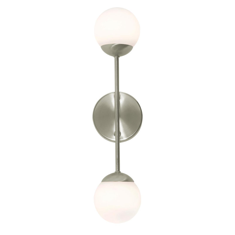 Catalina LED Armed Sconce, Satin Nickel