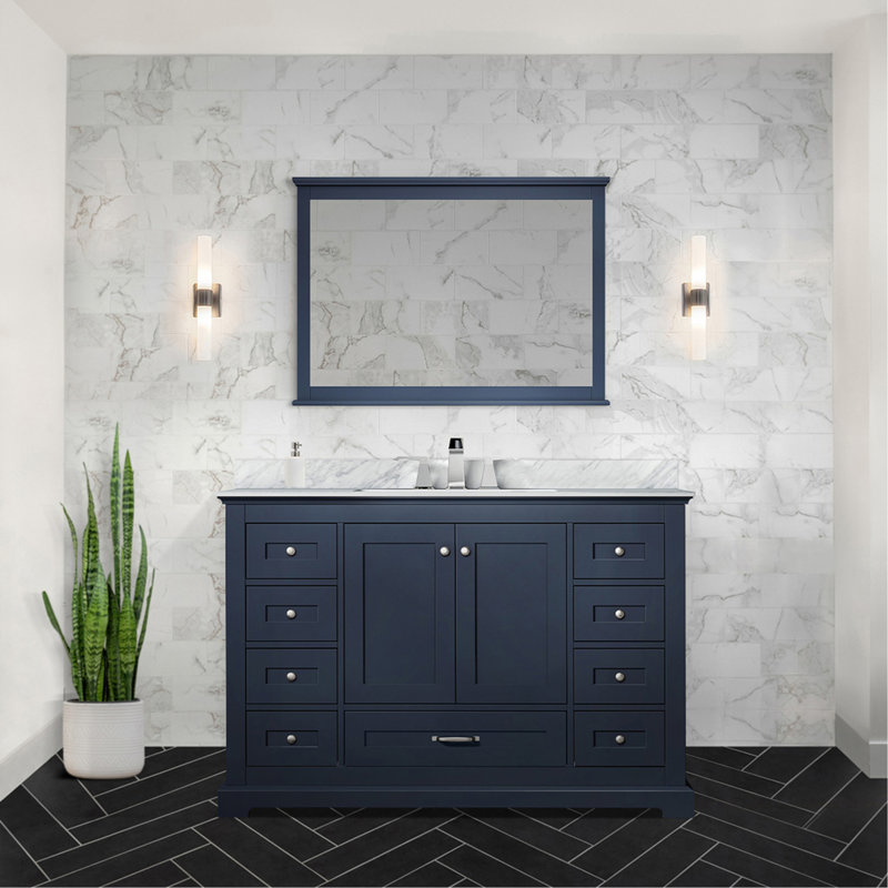Meuble-lavabo simple (armoire seulement), Navy Blue, Navy Blue