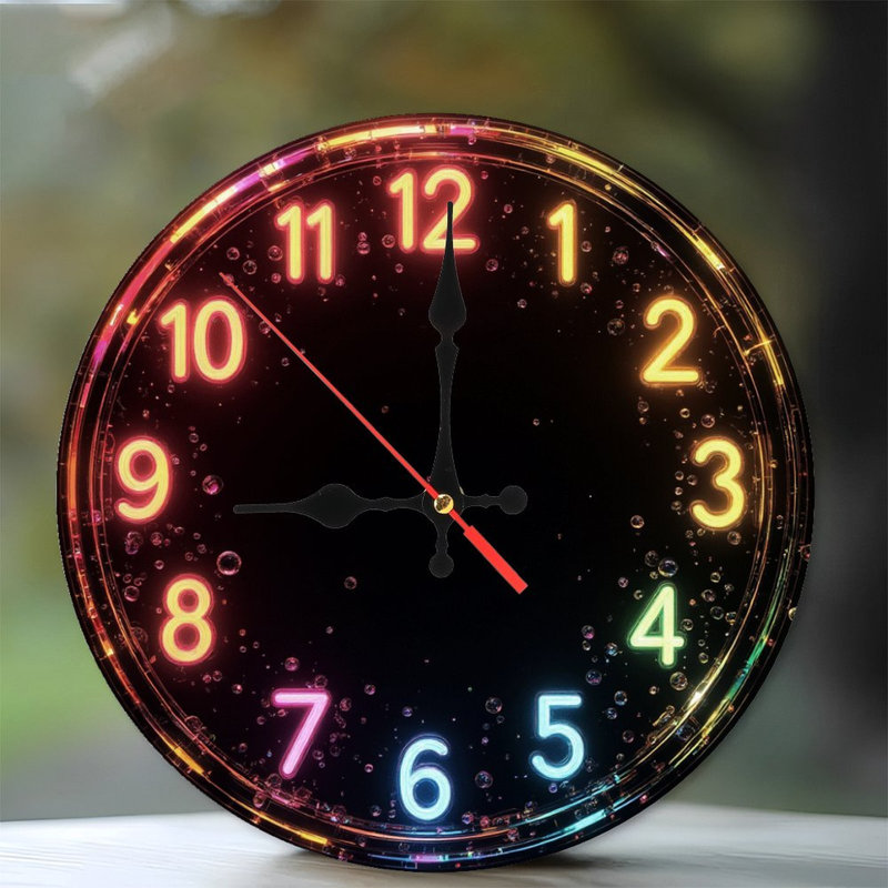 Horloge avec chiffres lumineux