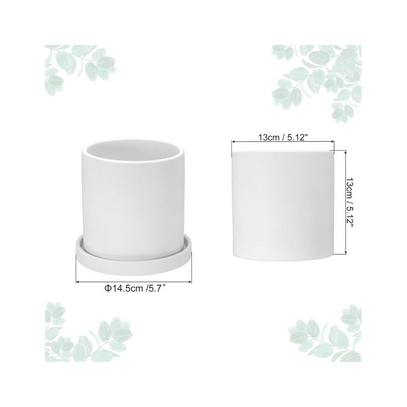 White Ceramic Plant Pot