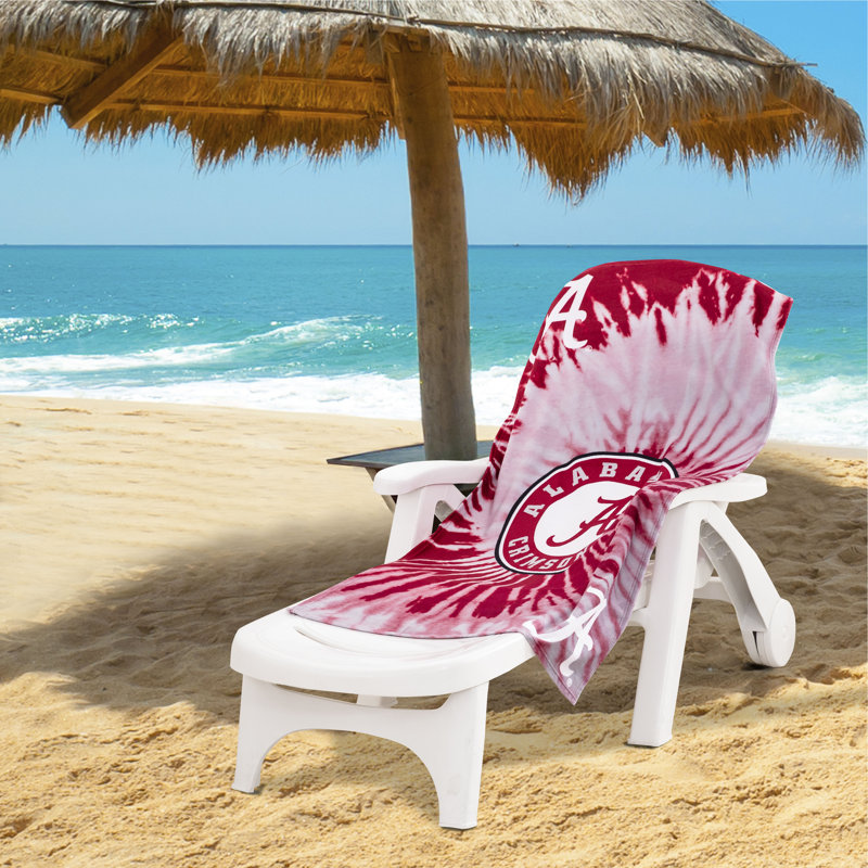Alabama Crimson Tide Tie-Dye Cotton-Poly Beach Towel