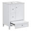 Meuble-lavabo de 24 po avec rangement, tablette réglable, panneau de fibres à densité moyenne et bois d'hévéa, cloisons amovibles-1594057034