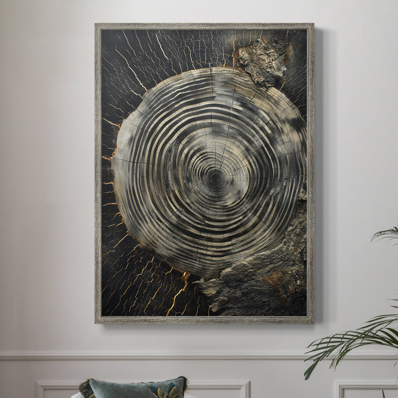 Série ABSTRACT CCI, reproduction encadrée - bois massif, H 30 po x l 24 po
