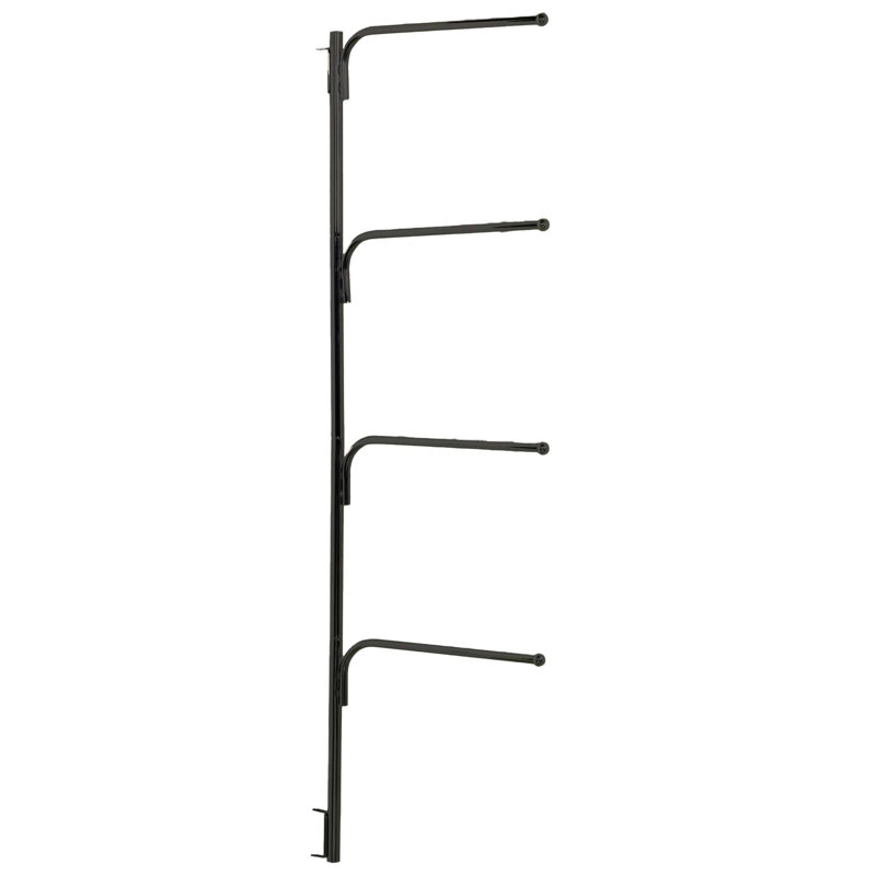 Porte-serviettes pivotant en fer noir, Noir