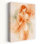 Mother With Newborn Baby In Terracotta Colours Abstract Contemporary Wall Art