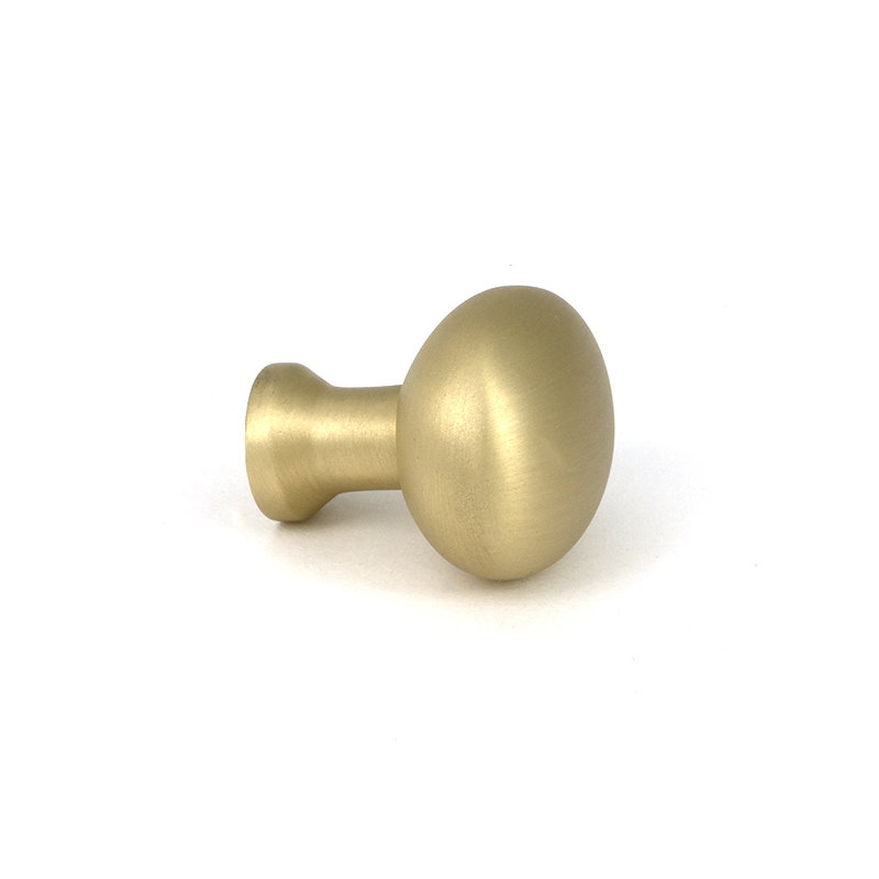 Moore Cabinet Knob, 0.98" Knob Diameter, Satin Brass
