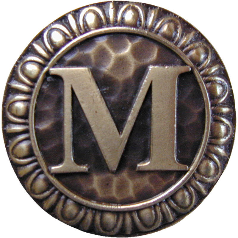 Jewel Mushroom Knob, Antique Brass