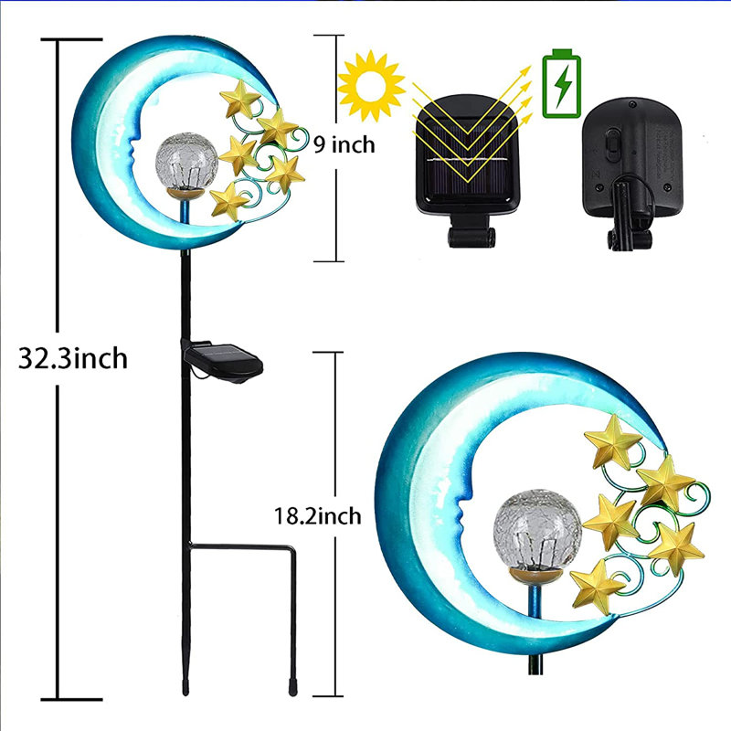 32.3'' Solar Powered Integrated LED Nautical Lantern