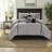 Premium Grey Micro Suede Bedding Sets, Polyester Comfort, Casual Home Style